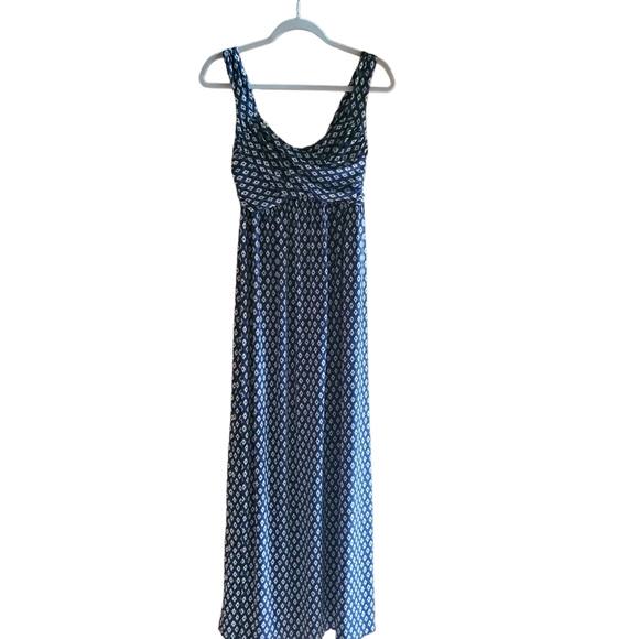 Max Studio Navy/White Maxi Dress Size S - Picture 2 of 6
